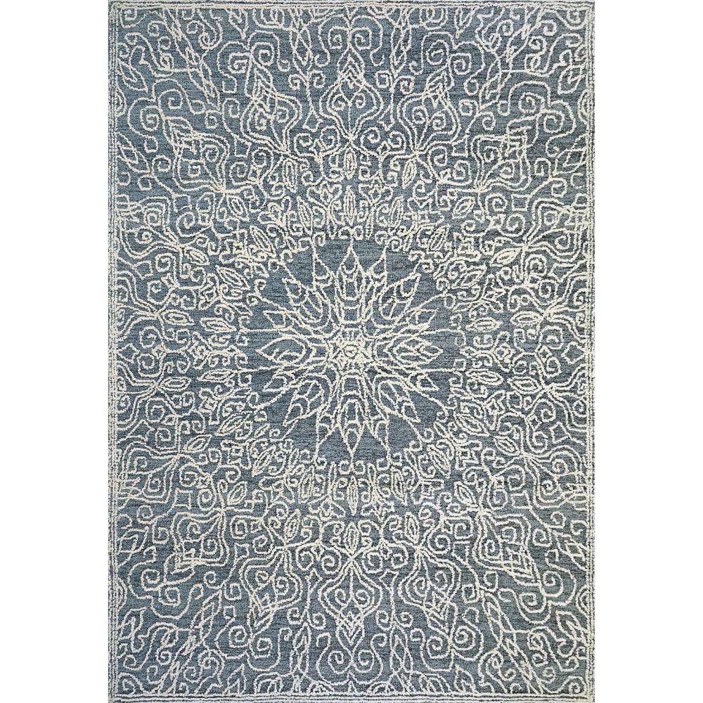Dynamic Rugs 1131-150 Darcy 8 Ft. X 10 Ft. Rectangle Rug in Ivory/Denim